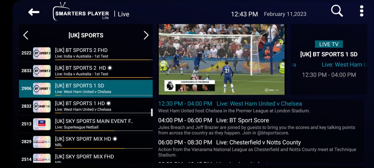 Liste de test IPTV Premium sur TiviMate