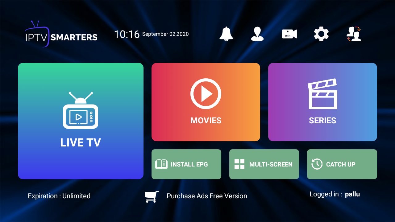 Abonnement IPTV Smarters Pro